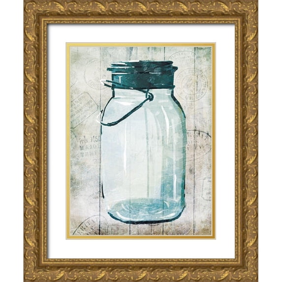 Villa, Milli 25x32 Gold Ornate Wood Framed with Double Matting Museum Art Print Titled - Empty Farm Jar 1