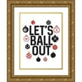 thumbnail image 1 of Villa, Milli 25x32 Gold Ornate Wood Framed with Double Matting Museum Art Print Titled - Lets Ball, 1 of 4