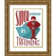 thumbnail image 1 of Villa, Milli 25x32 Gold Ornate Wood Framed with Double Matting Museum Art Print Titled - Super Hero, 1 of 4