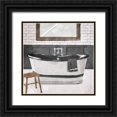 thumbnail image 1 of Villa, Milli 26x26 Black Ornate Wood Framed with Double Matting Museum Art Print Titled - White Wash Bathroom, 1 of 4