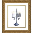 thumbnail image 1 of Villa, Milli 26x32 Gold Ornate Wood Framed with Double Matting Museum Art Print Titled - Menorah, 1 of 4