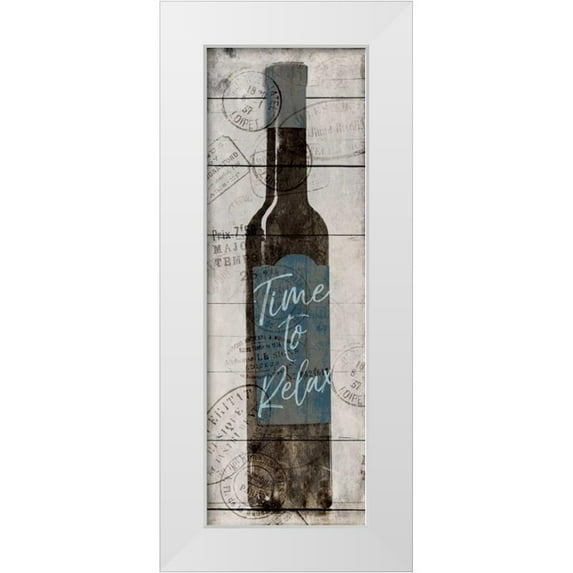 Villa, Milli 7x14 White Modern Wood Framed Museum Art Print Titled - Time to Relax