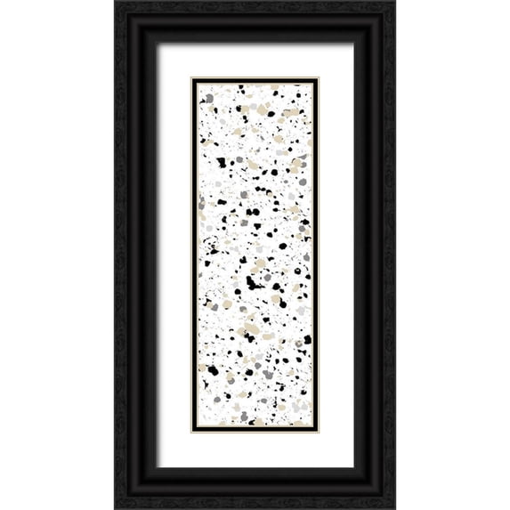 Villa, Milli 9x18 Black Ornate Wood Framed with Double Matting Museum Art Print Titled - Steal Speckle 1