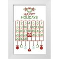 thumbnail image 1 of Villa, Mlli 11x14 White Modern Wood Framed Museum Art Print Titled - Happy Holidays Colors, 1 of 4
