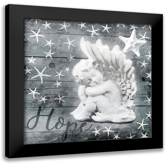 Villa, Mlli 12x12 Black Modern Framed Museum Art Print Titled - Angel Of Hope
