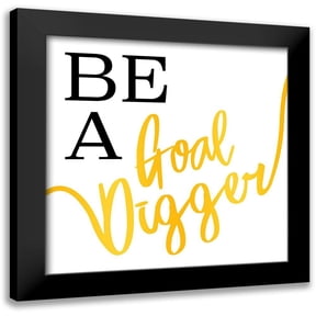 Villa, Mlli 12x12 Black Modern Framed Museum Art Print Titled - Goal Digger