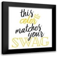 thumbnail image 1 of Villa, Mlli 12x12 Black Modern Framed Museum Art Print Titled - King Of Swag, 1 of 5