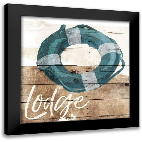 Villa, Mlli 12x12 Black Modern Framed Museum Art Print Titled - Lodge Lifesaver
