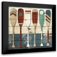thumbnail image 1 of Villa, Mlli 12x12 Black Modern Framed Museum Art Print Titled - Multi Oars, 1 of 5