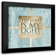 thumbnail image 1 of Villa, Mlli 12x12 Black Modern Framed Museum Art Print Titled - Quote Border Psalm Blue, 1 of 5