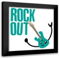 thumbnail image 1 of Villa, Mlli 12x12 Black Modern Framed Museum Art Print Titled - Rock Out, 1 of 5
