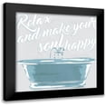 thumbnail image 1 of Villa, Mlli 12x12 Black Modern Framed Museum Art Print Titled - Soul Happy, 1 of 5