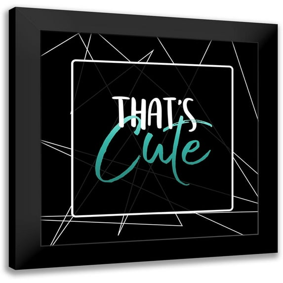 Villa, Mlli 12x12 Black Modern Framed Museum Art Print Titled - Thats Cute