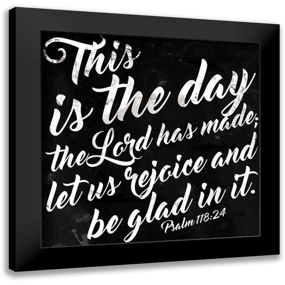 Villa, Mlli 12x12 Black Modern Framed Museum Art Print Titled - This Is The Day