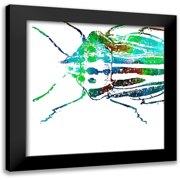 Villa, Mlli 12x12 Black Modern Framed Museum Art Print Titled - Water Bugs Three