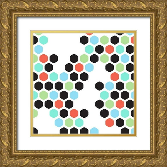 Villa, Mlli 12x12 Gold Ornate Wood Framed with Double Matting Museum Art Print Titled - Digital Cool