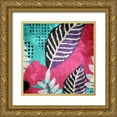 thumbnail image 1 of Villa, Mlli 12x12 Gold Ornate Wood Framed with Double Matting Museum Art Print Titled - Flower Bunch Two, 1 of 4