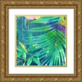 thumbnail image 1 of Villa, Mlli 12x12 Gold Ornate Wood Framed with Double Matting Museum Art Print Titled - Tropical Thoughts Four, 1 of 4