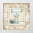 thumbnail image 1 of Villa, Mlli 12x12 White Modern Wood Framed Museum Art Print Titled - Borderered Teal Sink, 1 of 4