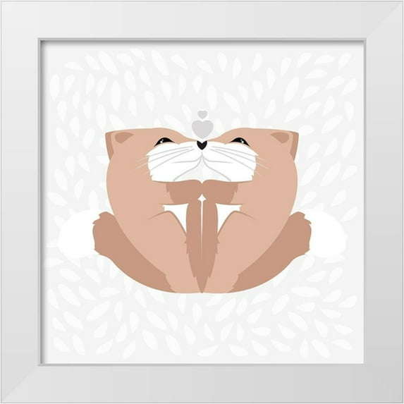 Villa, Mlli 12x12 White Modern Wood Framed Museum Art Print Titled - Fox XOXOX