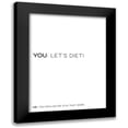 thumbnail image 1 of Villa, Mlli 12x14 Black Modern Framed Museum Art Print Titled - Lets Diet, 1 of 5