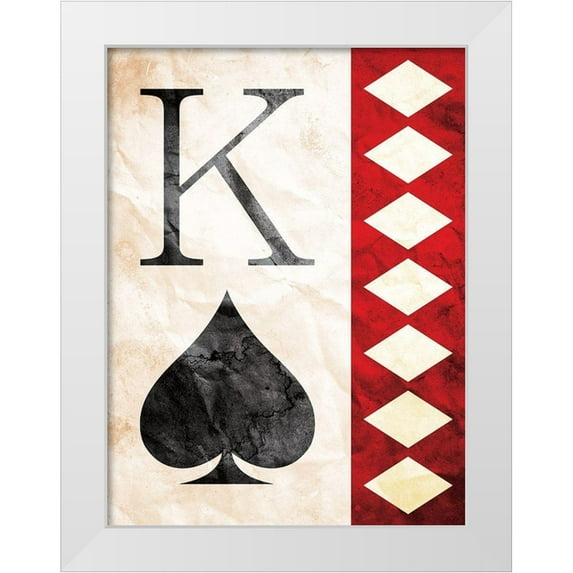 Villa, Mlli 12x14 White Modern Wood Framed Museum Art Print Titled - King Of Spades