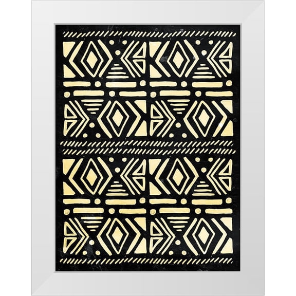 Villa, Mlli 12x14 White Modern Wood Framed Museum Art Print Titled - Tribal Directions Cream