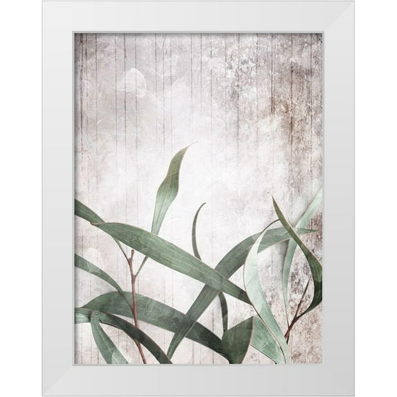 Villa, Mlli 12x14 White Modern Wood Framed Museum Art Print Titled - Washed Leaves