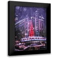 thumbnail image 1 of Villa, Mlli 13x18 Black Modern Framed Museum Art Print Titled - Street Christmas, 1 of 5