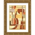 thumbnail image 1 of Villa, Mlli 13x18 Gold Ornate Wood Framed with Double Matting Museum Art Print Titled - Geo Puzzle Cream Mate, 1 of 4