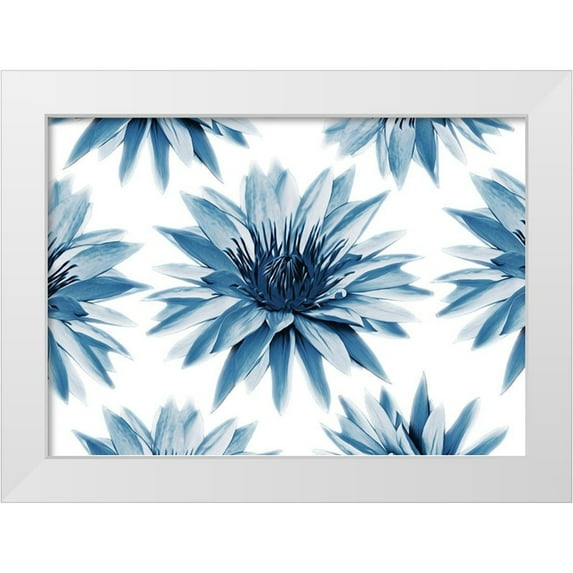 Villa, Mlli 14x11 White Modern Wood Framed Museum Art Print Titled - Hypnotizing Flowers