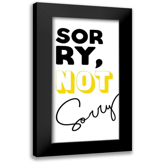 Villa, Mlli 14x24 Black Modern Framed Museum Art Print Titled - Sorry