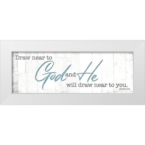 Villa, Mlli 14x7 White Modern Wood Framed Museum Art Print Titled - Draw Near