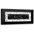 thumbnail image 1 of Villa, Mlli 14x8 Black Modern Framed Museum Art Print Titled - Black White Speckles, 1 of 5