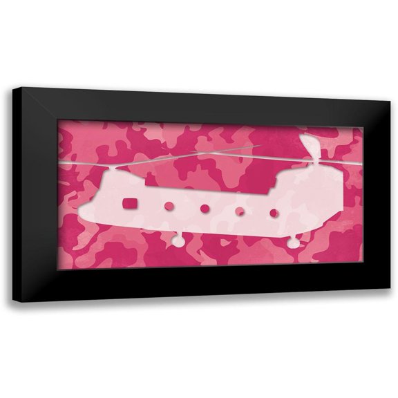 Villa, Mlli 14x9 Black Modern Framed Museum Art Print Titled - Pink Long Chopper