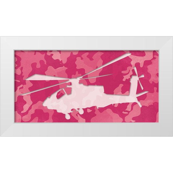 Villa, Mlli 14x9 White Modern Wood Framed Museum Art Print Titled - Pink Chopper