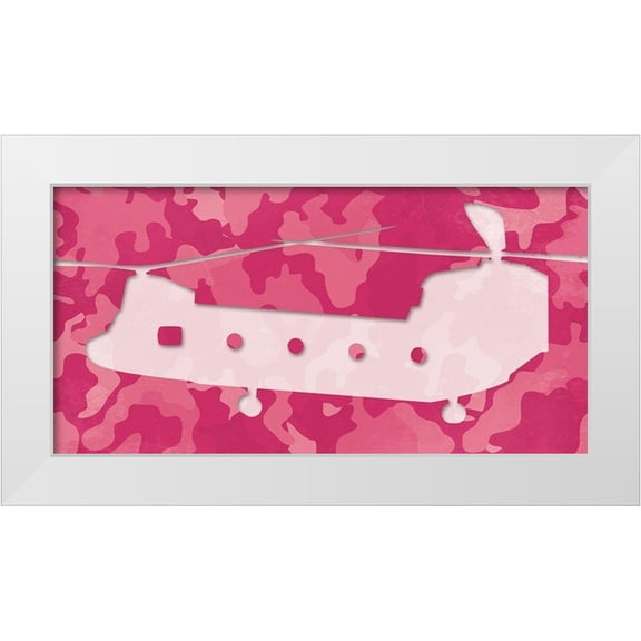 Villa, Mlli 14x9 White Modern Wood Framed Museum Art Print Titled - Pink Long Chopper