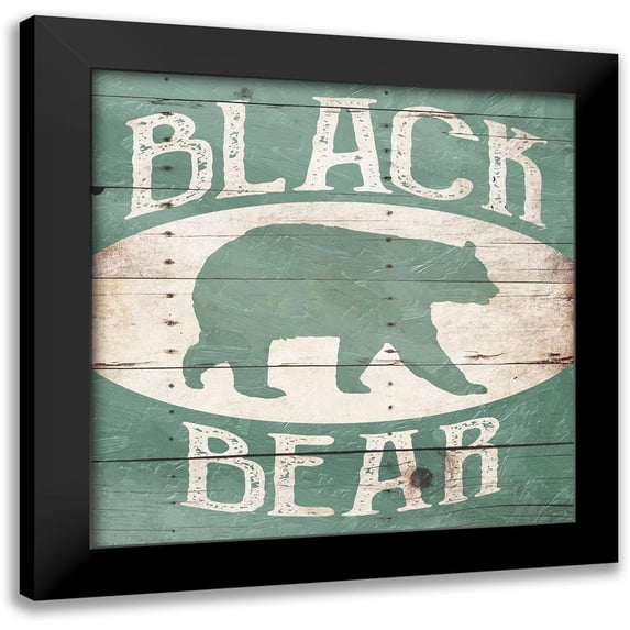 Villa, Mlli 15x15 Black Modern Framed Museum Art Print Titled - Black Bear