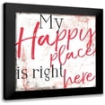 thumbnail image 1 of Villa, Mlli 15x15 Black Modern Framed Museum Art Print Titled - Happy Place, 1 of 5