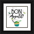 thumbnail image 1 of Villa, Mlli 15x15 Black Ornate Wood Framed with Double Matting Museum Art Print Titled - Bon Appetit, 1 of 4