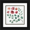 thumbnail image 1 of Villa, Mlli 15x15 Black Ornate Wood Framed with Double Matting Museum Art Print Titled - White Wash Flower, 1 of 4