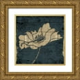 thumbnail image 1 of Villa, Mlli 15x15 Gold Ornate Wood Framed with Double Matting Museum Art Print Titled - Traveled Blue Flower Mate, 1 of 4