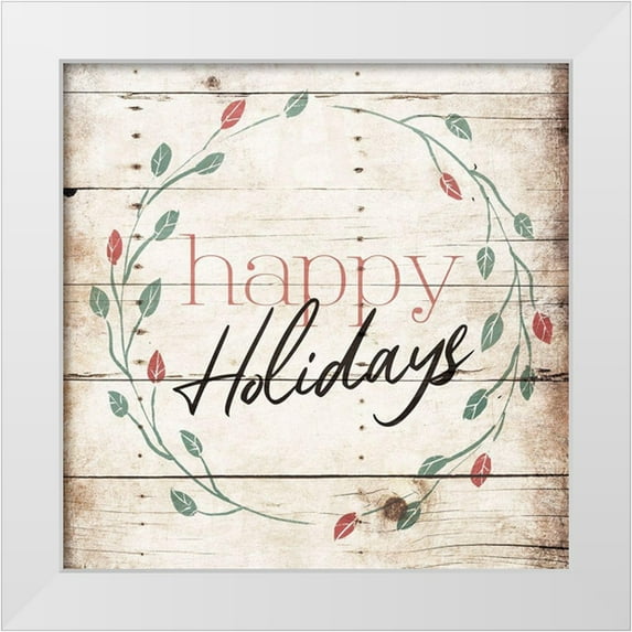 Villa, Mlli 15x15 White Modern Wood Framed Museum Art Print Titled - Floral Holidays