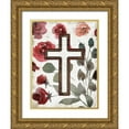 thumbnail image 1 of Villa, Mlli 15x18 Gold Ornate Wood Framed with Double Matting Museum Art Print Titled - Cross Rose Mate, 1 of 4