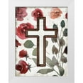 thumbnail image 1 of Villa, Mlli 15x18 White Modern Wood Framed Museum Art Print Titled - Cross Rose Mate, 1 of 4