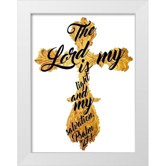 Villa, Mlli 15x18 White Modern Wood Framed Museum Art Print Titled - Gold Cross