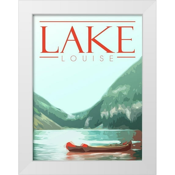 Villa, Mlli 15x18 White Modern Wood Framed Museum Art Print Titled - Lake Louise
