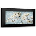 thumbnail image 1 of Villa, Mlli 18x11 Black Modern Framed Museum Art Print Titled - White Flowers In Blue, 1 of 5