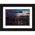 thumbnail image 1 of Villa, Mlli 18x13 Black Ornate Wood Framed with Double Matting Museum Art Print Titled - Chicago Skyline, 1 of 4