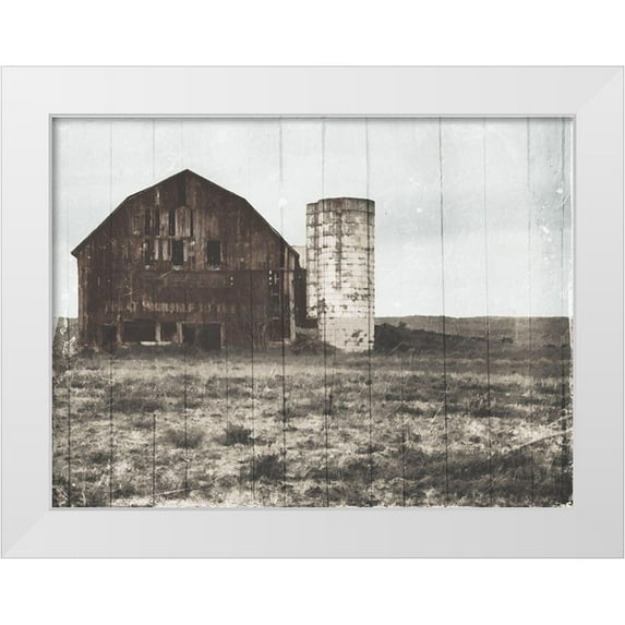 Villa, Mlli 18x15 White Modern Wood Framed Museum Art Print Titled - Old Farm